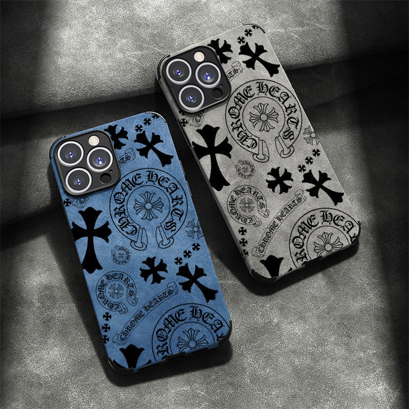 Chrome Heart Leather iPhone Case