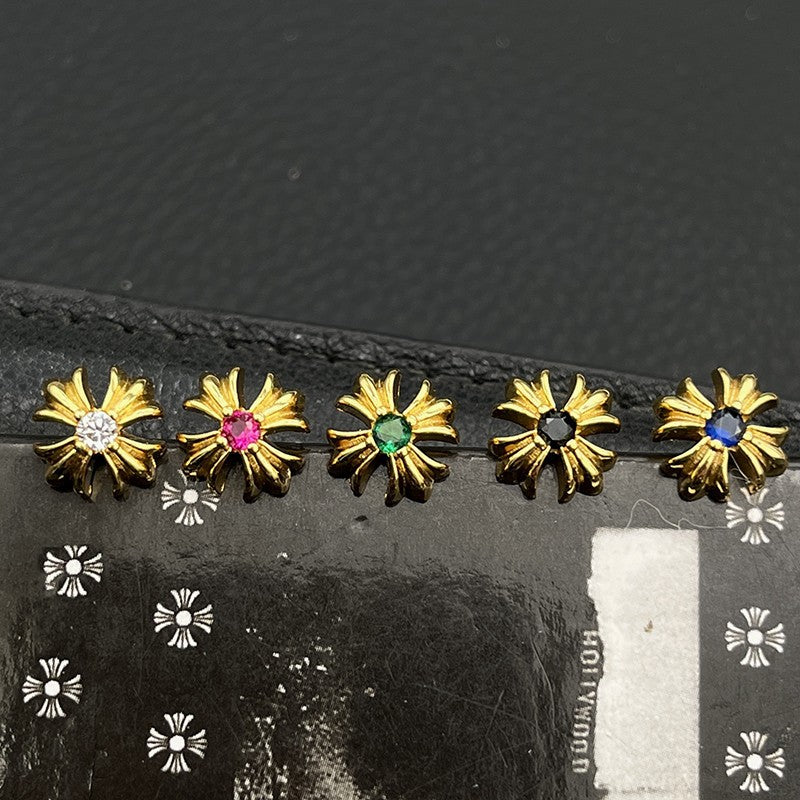 Chrome Heart Cross Earring