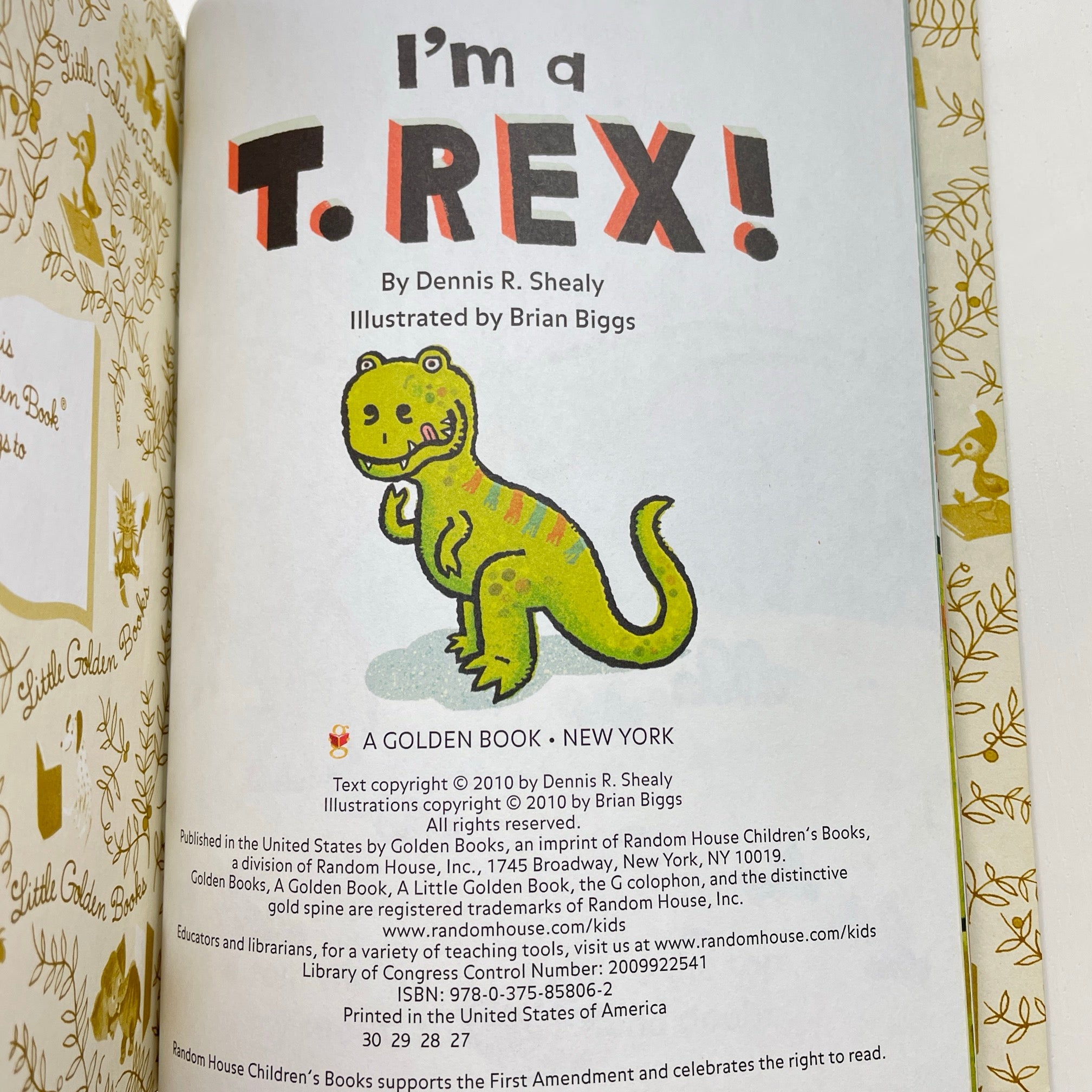 A Little Golden Book I'm a T.REX!, hardback, size , Pre-loved