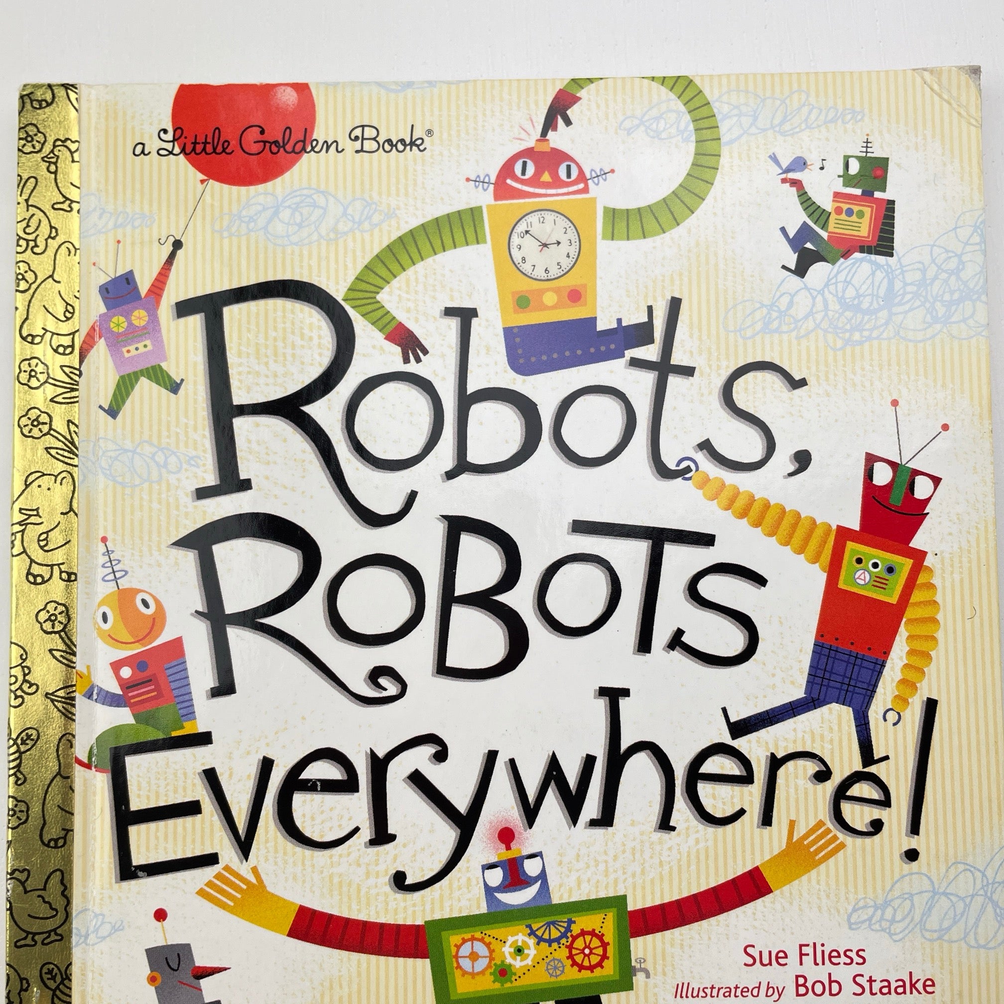A Little Golden Book Robots, Robots, Everywhere! hardback, Pre-loved
