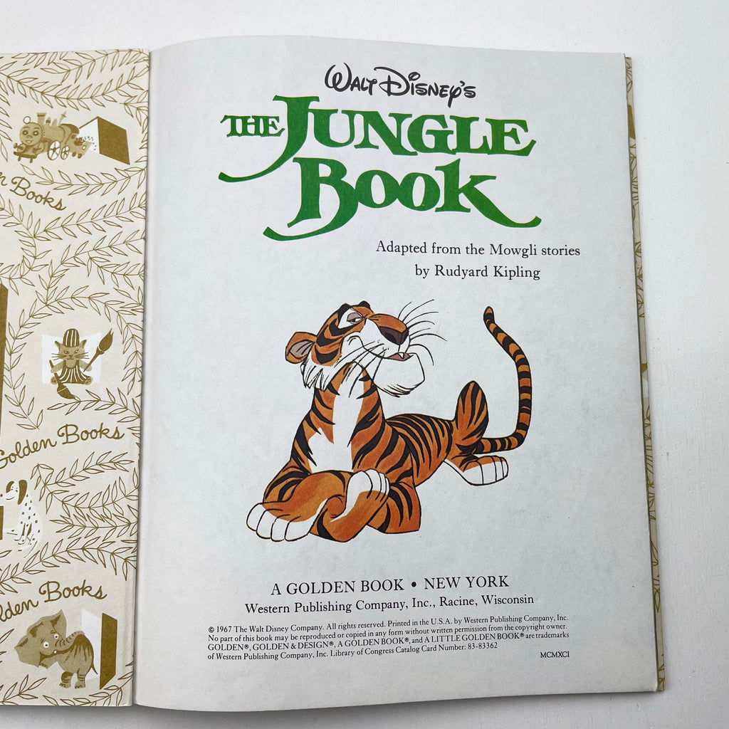 A Little Golden Book Walt Disney's The Jungle Book, hardback, Pre-loved