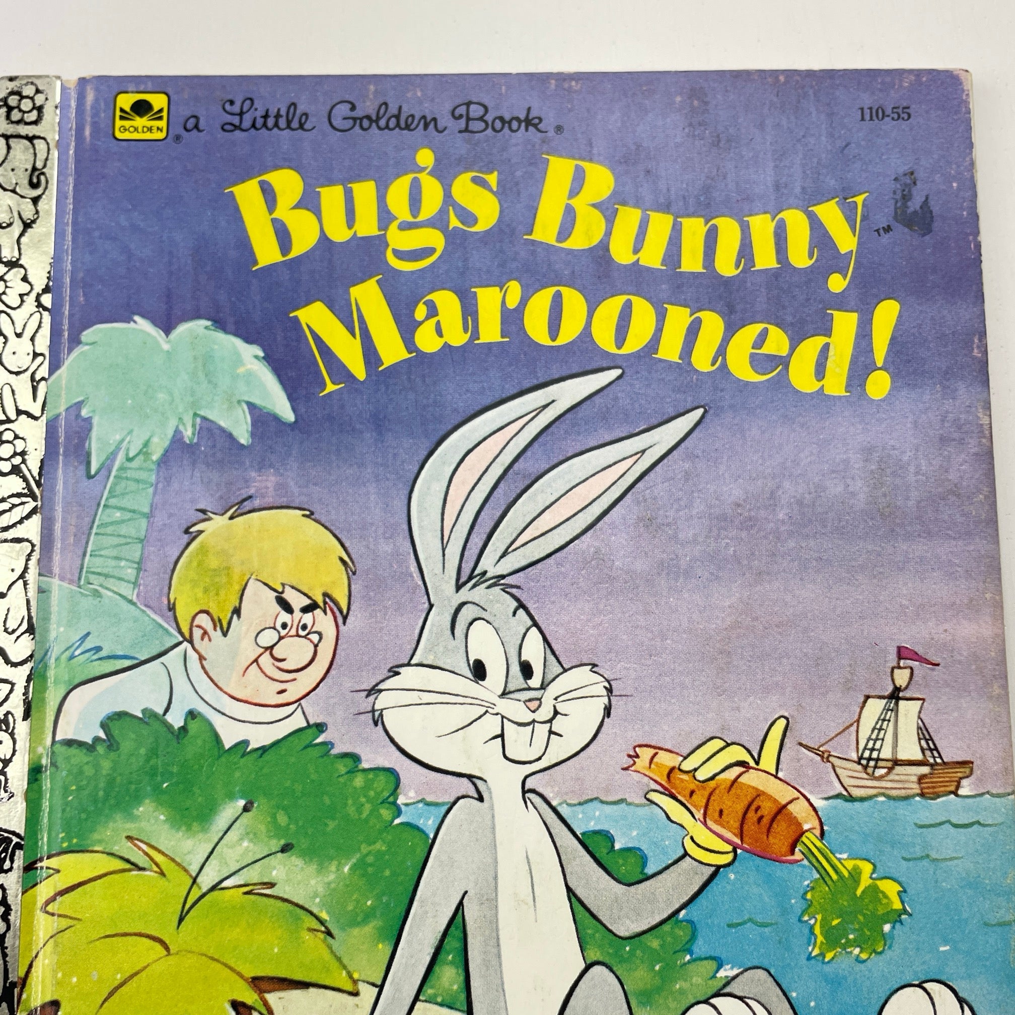 A Little Golden Book Bug's Bunny Marooned! hardback, Pre-loved