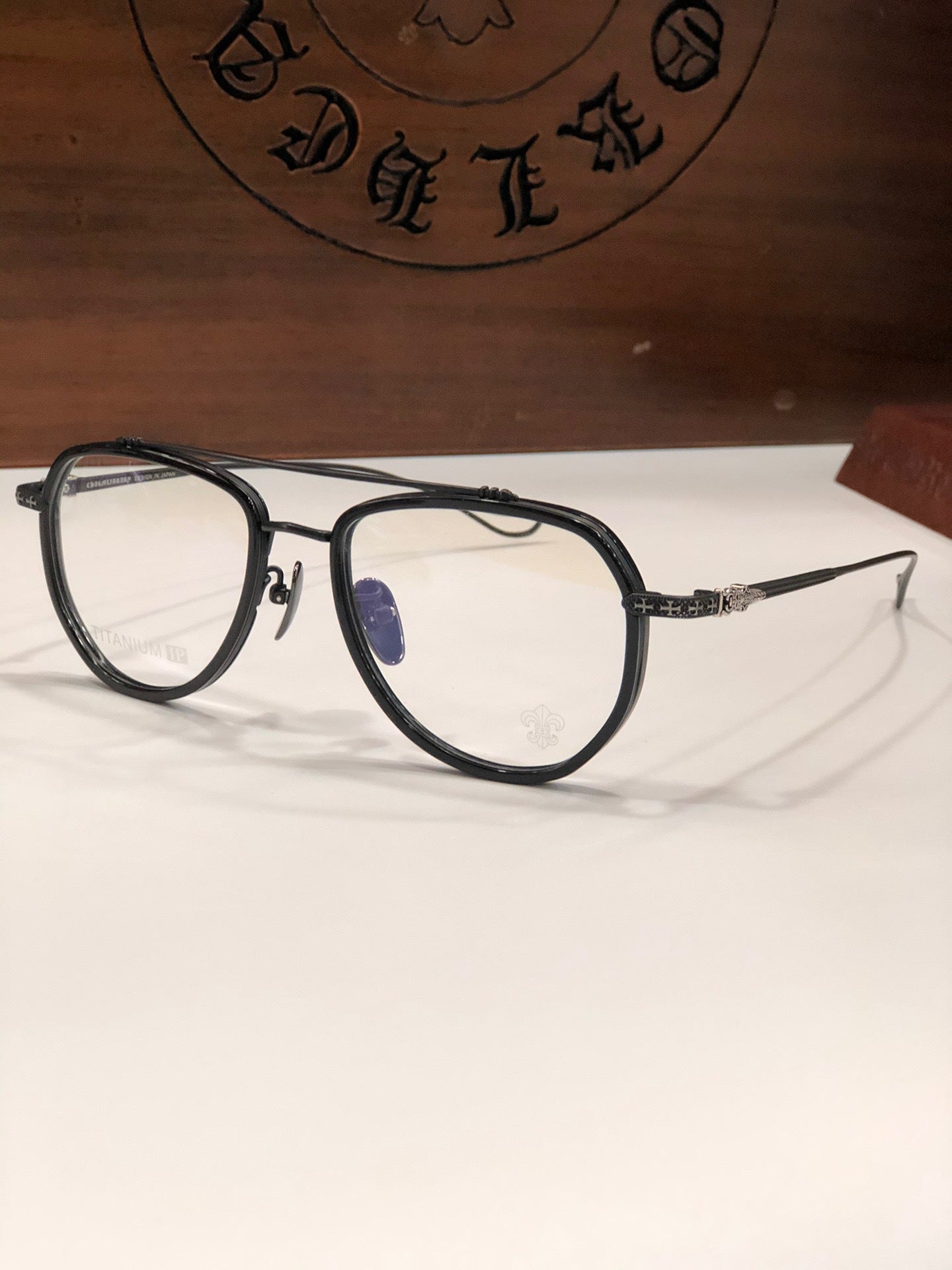 CHH Chrome Hearts Glasses Vintage Fashion Exquisite Titanium Ultra Light Toad Mirror