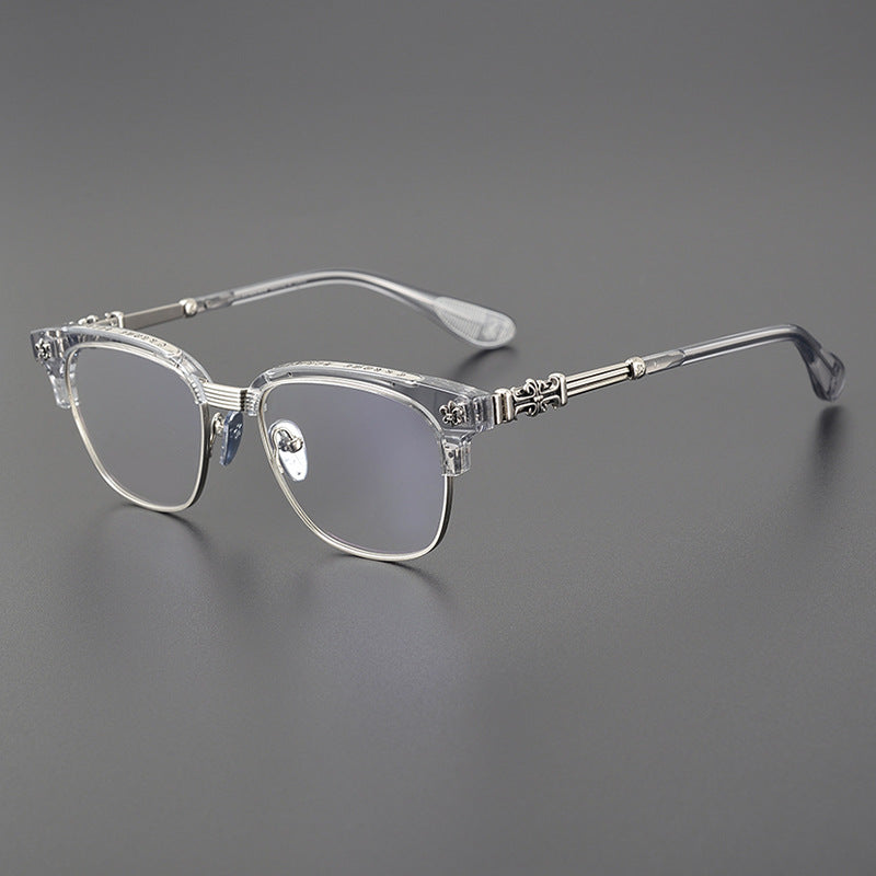 CHH Chrome Hearts Glasses Vintage half-frame glasses Pure titanium frames