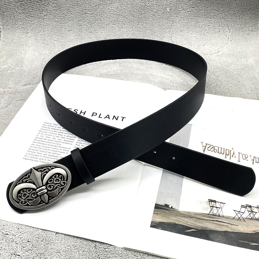 Chh Chrome Heart Belt Cross Hexagram Vine