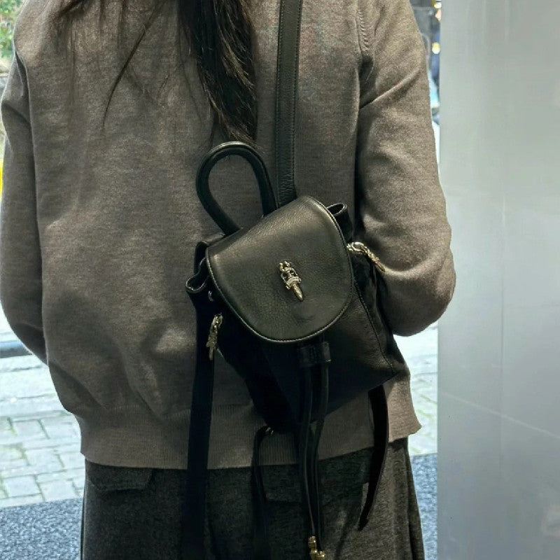 Chh Chrome Heart Leather Bag Backpack Autumn and Winter Backpack