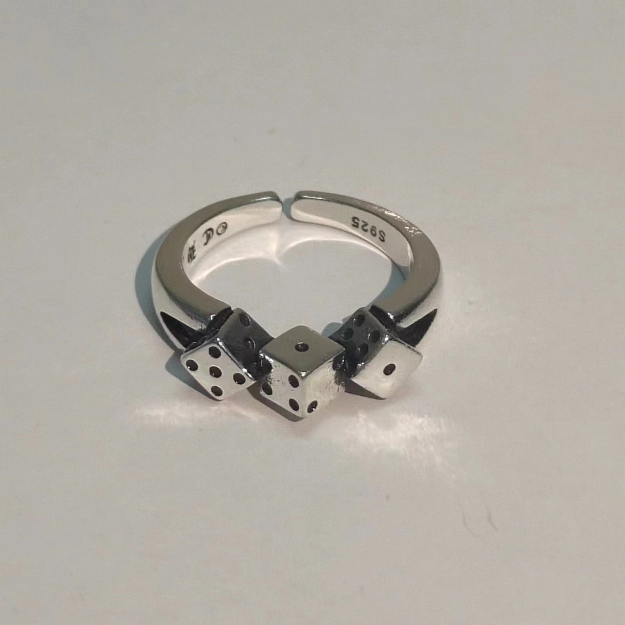 Chrome Hearts open dice rings