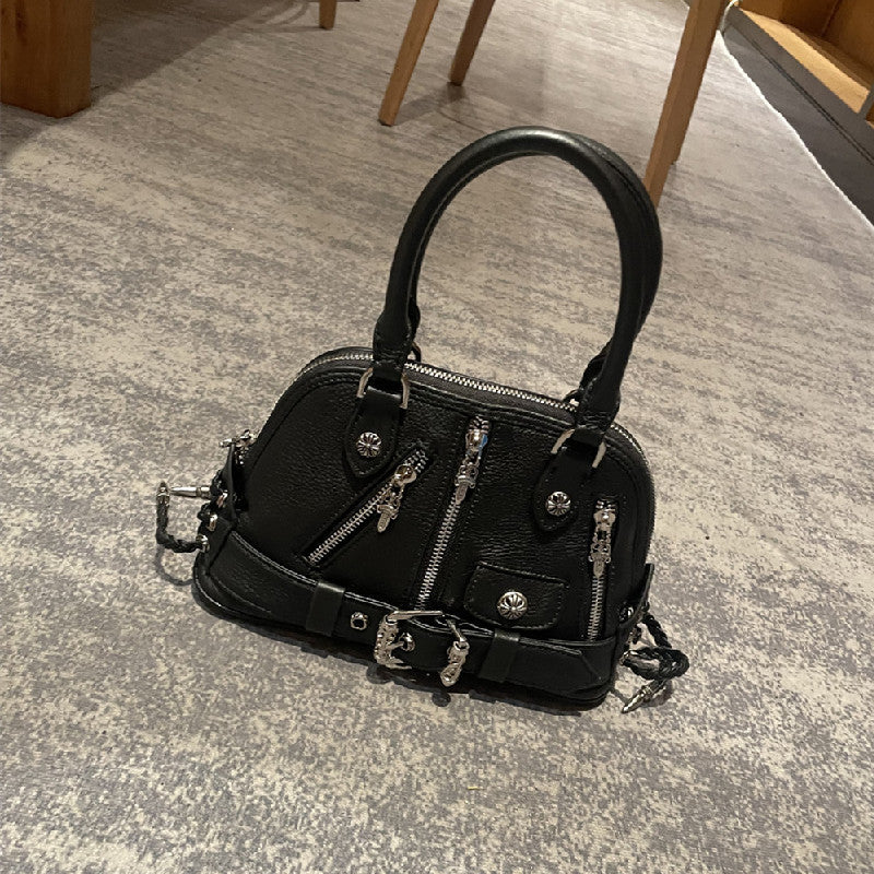 Chh Chrome Heart Leather Bag