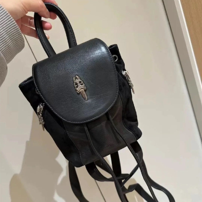 Chh Chrome Heart Leather Bag Backpack Autumn and Winter Backpack