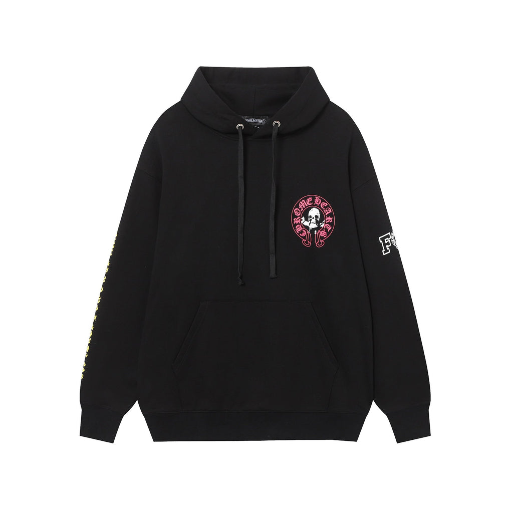CHH Chrome Heart Hoodie Crowe CH Red Skull Horseshoe Cross Sweater