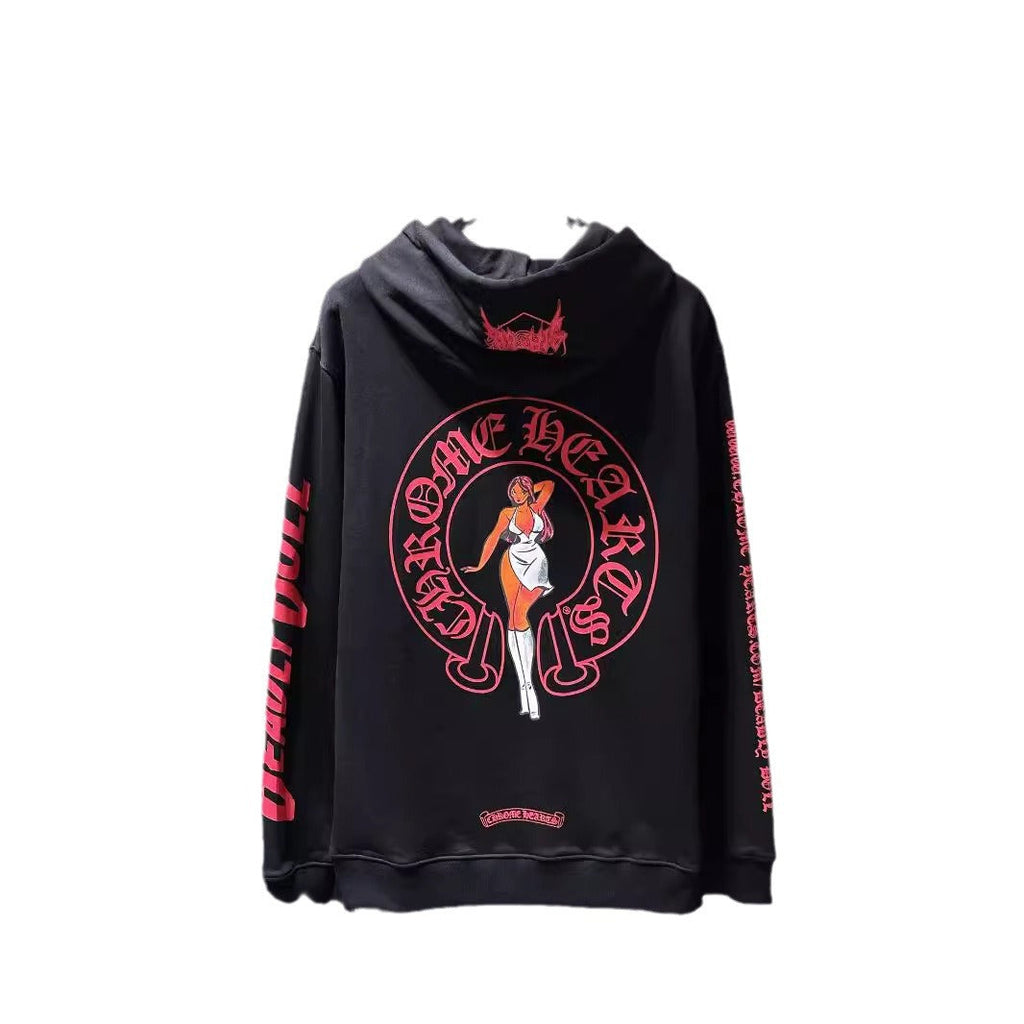 CHH Chrome Heart Hoodie Crowe High Street Trendy Pullover Hooded Sweater