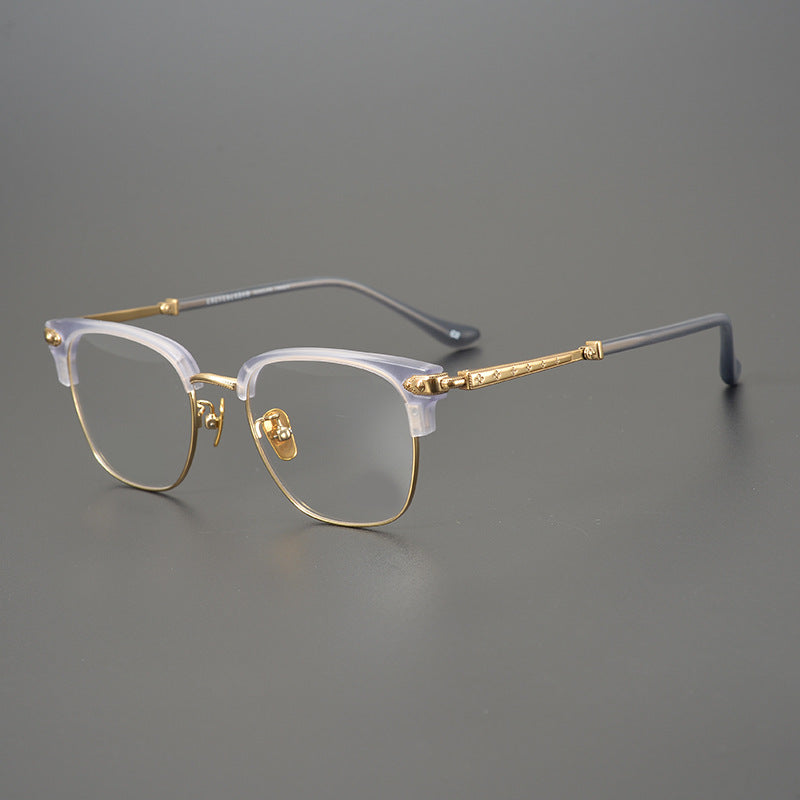 CHH Chrome Hearts Glasses Versatile Ultra Light Titanium Business Glasses Frame