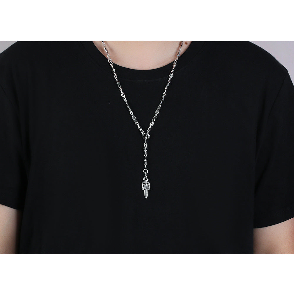 Chrome Hearts sword pendant necklace couple clavicle chain