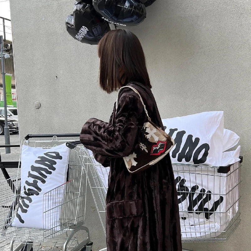 Chh Chrome Heart Leather Bag Autumn/Winter Underarm Bag